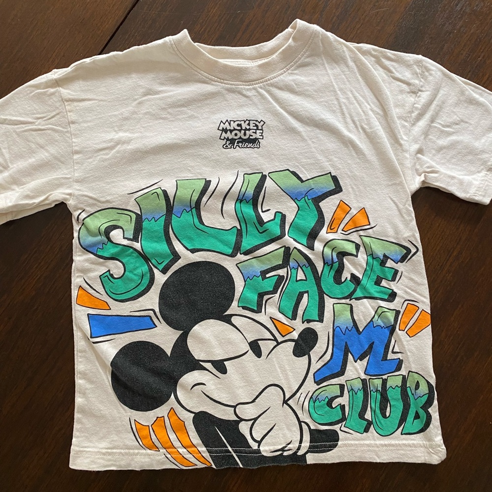 DISNEY X HM Silly Face Club Mickey Mouse T-Shirt 5/6